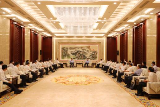 國家電網(wǎng)公司毛偉明、辛保安與山東省委書記劉家義、代省長李干杰會談