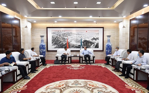 國家電網(wǎng)有限公司總經(jīng)理、黨組副書記辛保安會見寧夏回族自治區(qū)副主席吳秀章