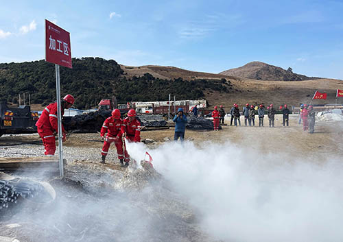 中國安能第二工程局四川涼山項目部開展防火、防汛、防地質(zhì)災害綜合演練