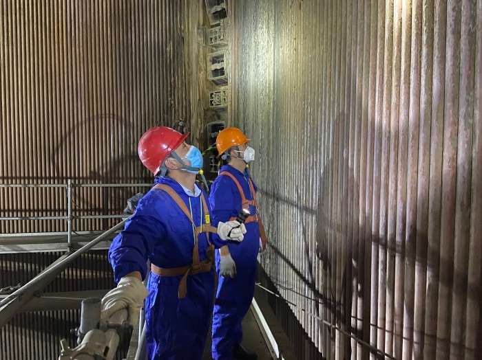國能（泉州）熱電有限公司完成2號爐爐內(nèi)升降臺搭建、驗收工作