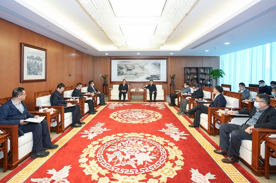舒印彪鄧建玲會見哈電集團(tuán)董事長曹志安、總經(jīng)理吳偉章