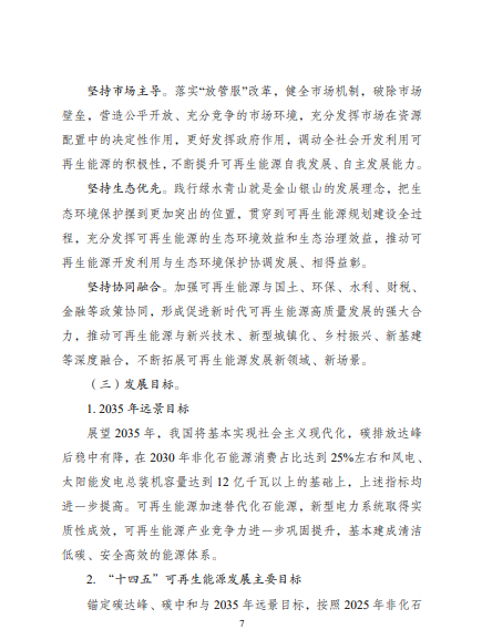 發(fā)改委、能源局等九部委聯(lián)合印發(fā)發(fā)布“十四五”可再生能源規(guī)劃！