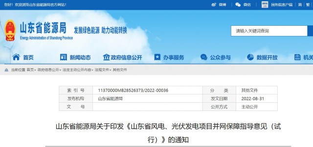 山東：將儲能配比作為風(fēng)光項(xiàng)目并網(wǎng)最優(yōu)先條件，分布式光伏直接保障并網(wǎng)！