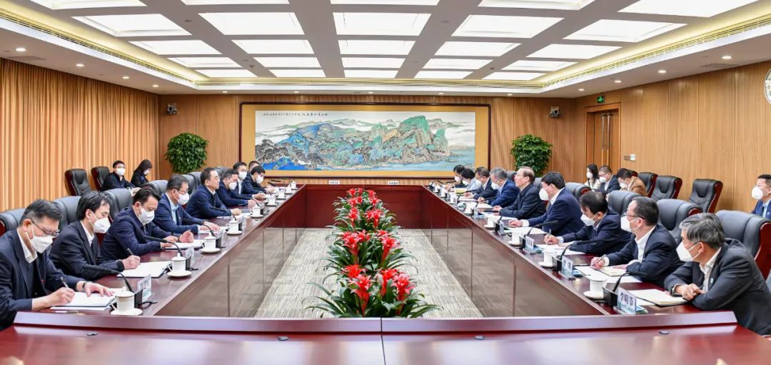 鄒磊、劉明勝與國家電網(wǎng)董事長辛保安、總經(jīng)理張智剛會談