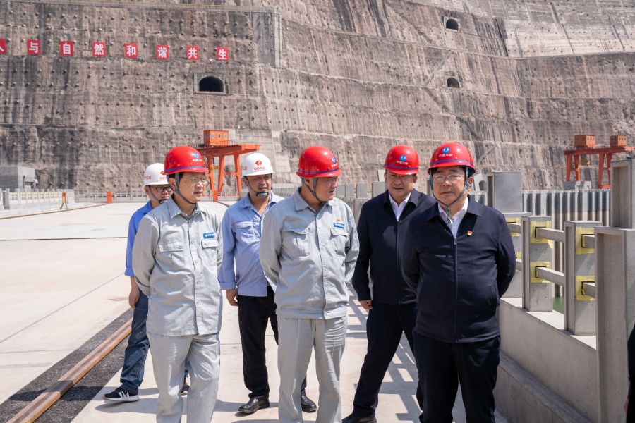 國資委黨建局局長(zhǎng)、央企團(tuán)工委書記姚煥調(diào)研白鶴灘水電站