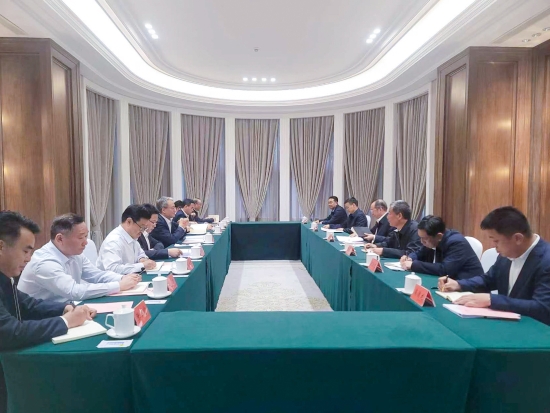 中國電建黨委副書記、總經(jīng)理王斌與黑龍江省常務(wù)副省長王一新舉行會(huì)談