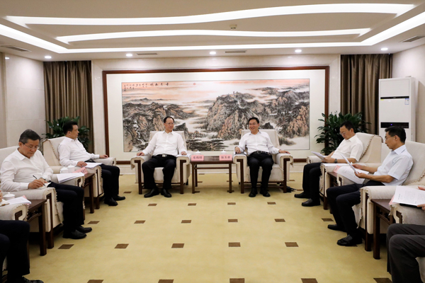 國務(wù)院國資委黨委書記、主任張玉卓會見湖南省委副書記、省長毛偉明