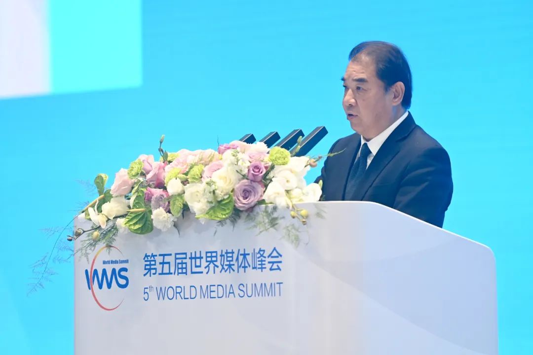 南方電網(wǎng)公司董事長、黨組書記孟振平在第五屆世界媒體峰會上作主旨發(fā)言