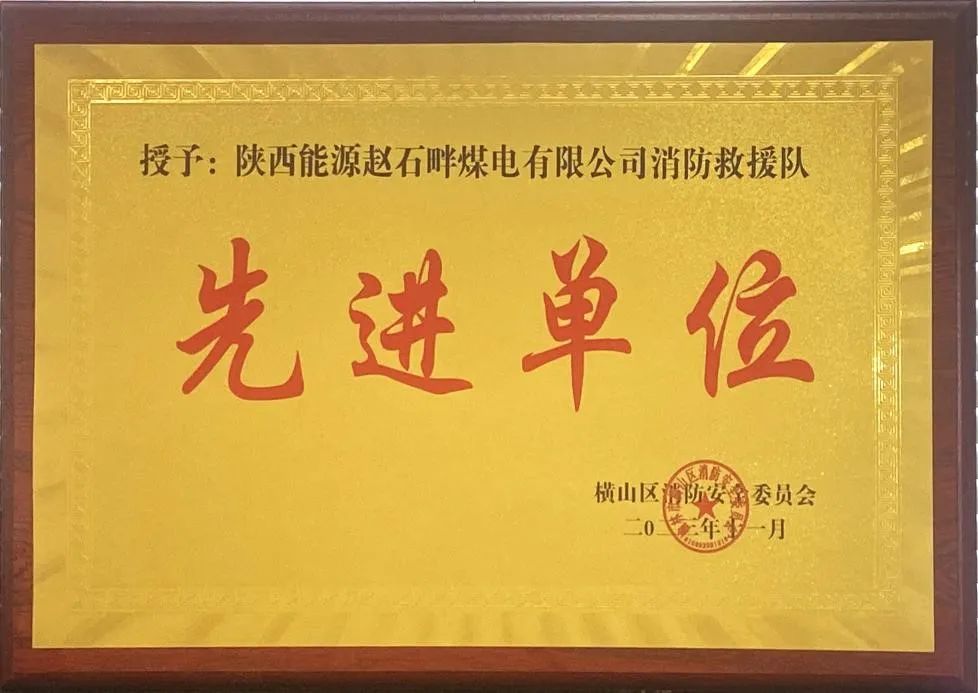 優(yōu)秀！再續(xù)輝煌！陜投集團(tuán)趙石畔煤電消防工作又獲表彰