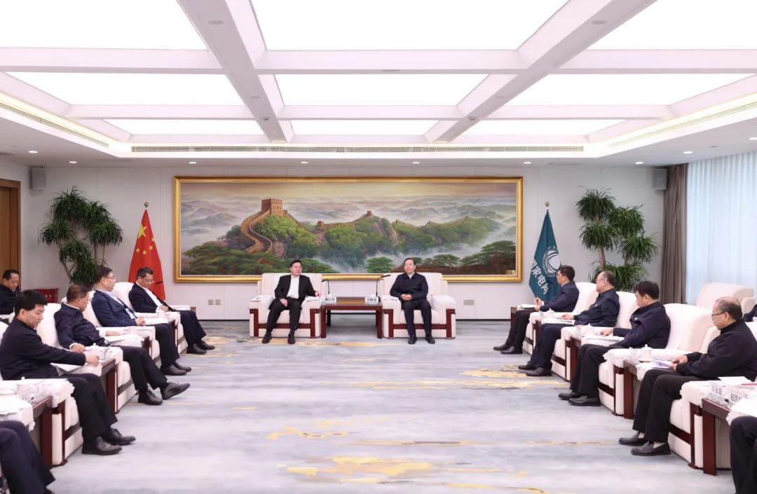 國家電網(wǎng)公司董事長辛保安與甘肅省委書記胡昌升、省長任振鶴會(huì)談