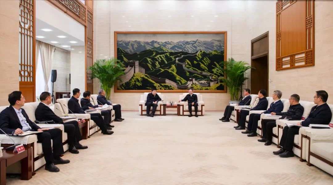 大唐集團(tuán)董事長、黨組書鄒磊與國家電網(wǎng)董事長、黨組書記張智剛會談