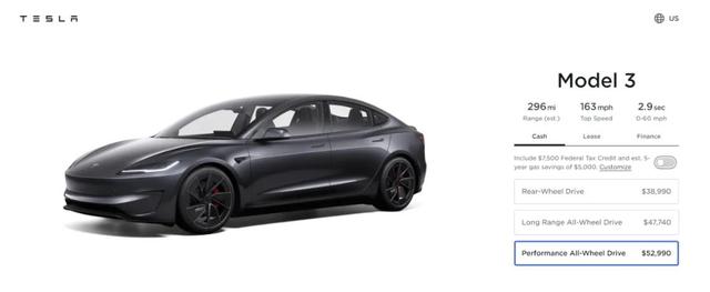 新款Model 3發(fā)布，約38萬元!特斯拉最新“成績單”公布!