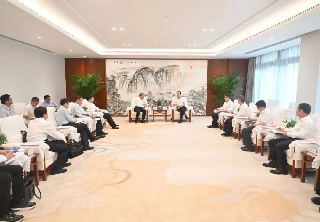 中國電建黨委書記、董事長丁焰章會見南瑞集團(tuán)董事長、黨委書記山社武